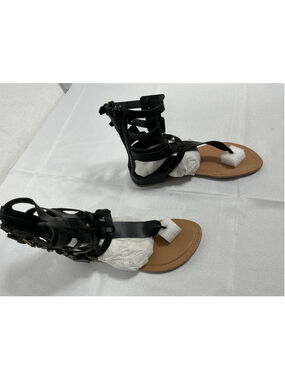 Woman’s New Wild Diva Tanaya Gladiator Style Sandals Size 6 Black